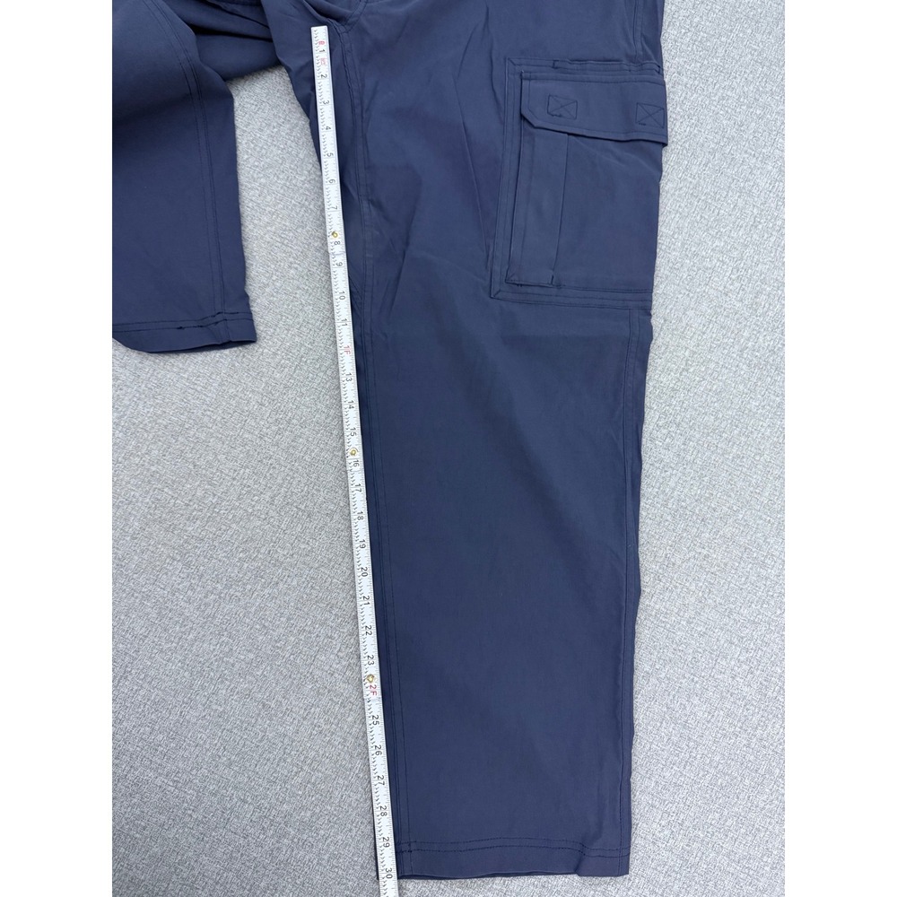 NWOT Duluth Trading Co Mens Blue Nylon Spandex Cargo Pants with Belt LX30 - Picture 5 of 9